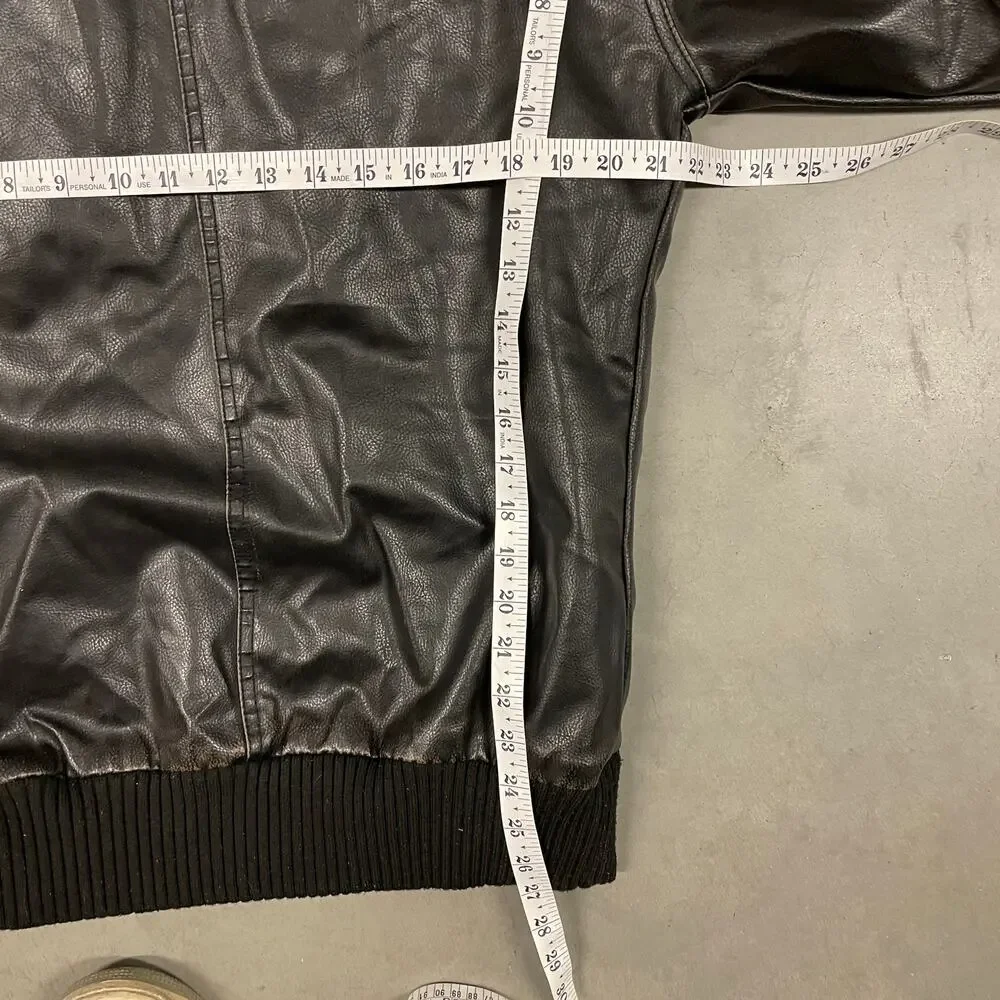 vintage y2k ribbed collar brown guess motorcycle zip up jacket